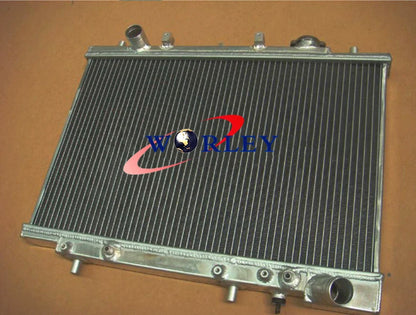 Aluminum Radiator + Fan for Ford Capri 1.6 Turbo & Non-Turbo (1989-1994)