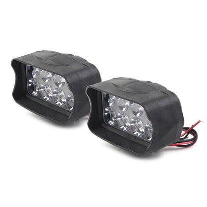 2 x 8-LED Motorcycle Front Headlight Fog Lights for Car UTV ATV