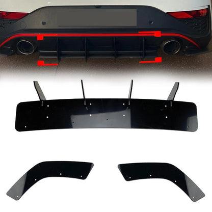 Rear Bumper Diffuser Body Kit for Hyundai I30N Hatchback (2020 - Present)