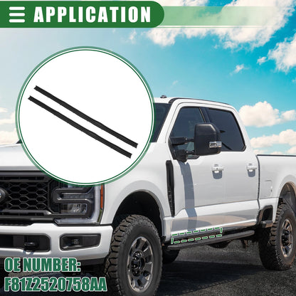 Car Window Weatherstrip  for Ford F-250 (1997-2007) Black Rubber