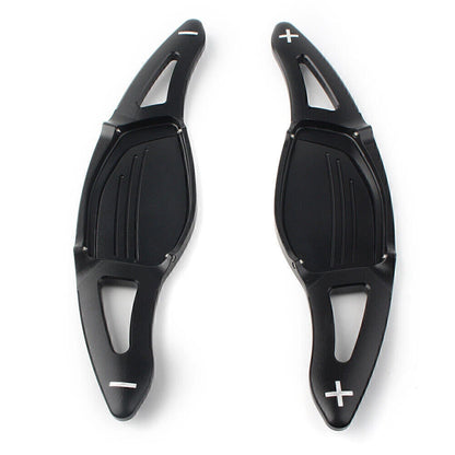 Black 2 x Steering Wheel Paddle Shifter Extensions for Audi R8 RS3 RS4 RS5 TT RS