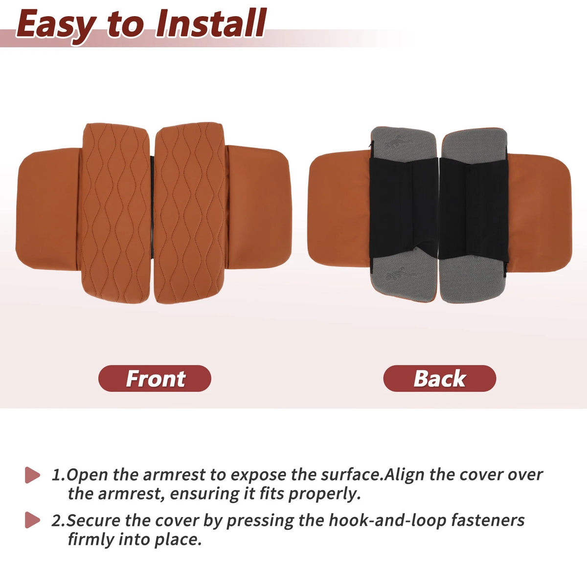 Center Console Cover for BMW X5 G05 2019-2025 Napapi PVC Armrest Cushion Brown