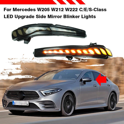 Dynamic LED Side Mirror Turn Signal Light for Mercedes-Benz W205 W213 W222