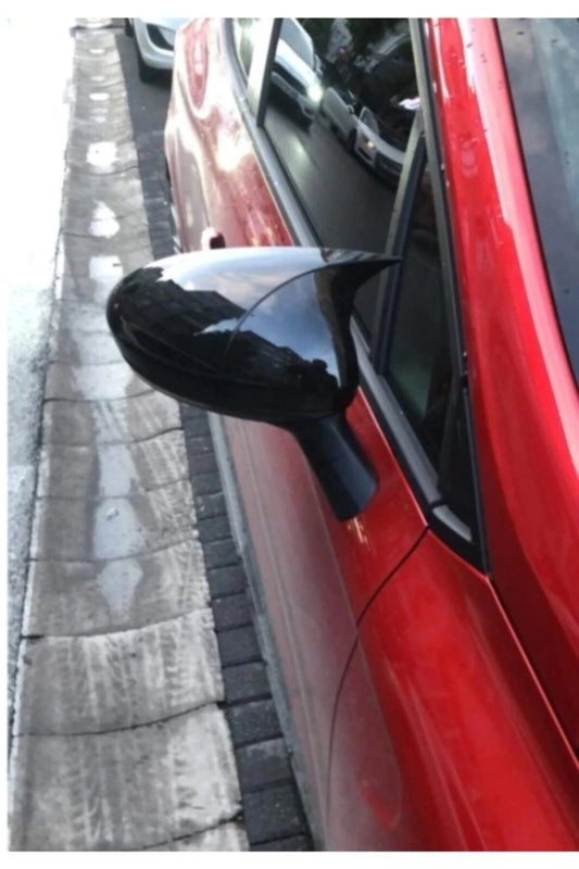 2 Piece Gloss Black Side View Mirror Covers for Renault Clio Mk5 (2019-2023)