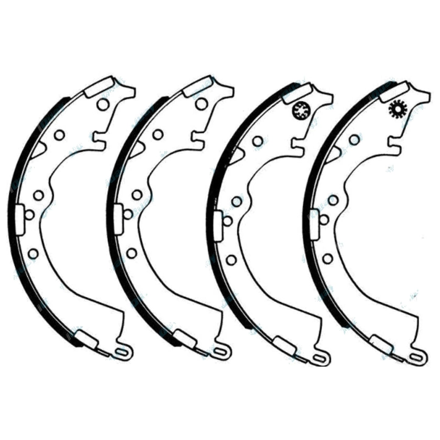 Rear Brake Shoes for Toyota Townace Van YR39 2.0L 3Y-C (1992-1996)