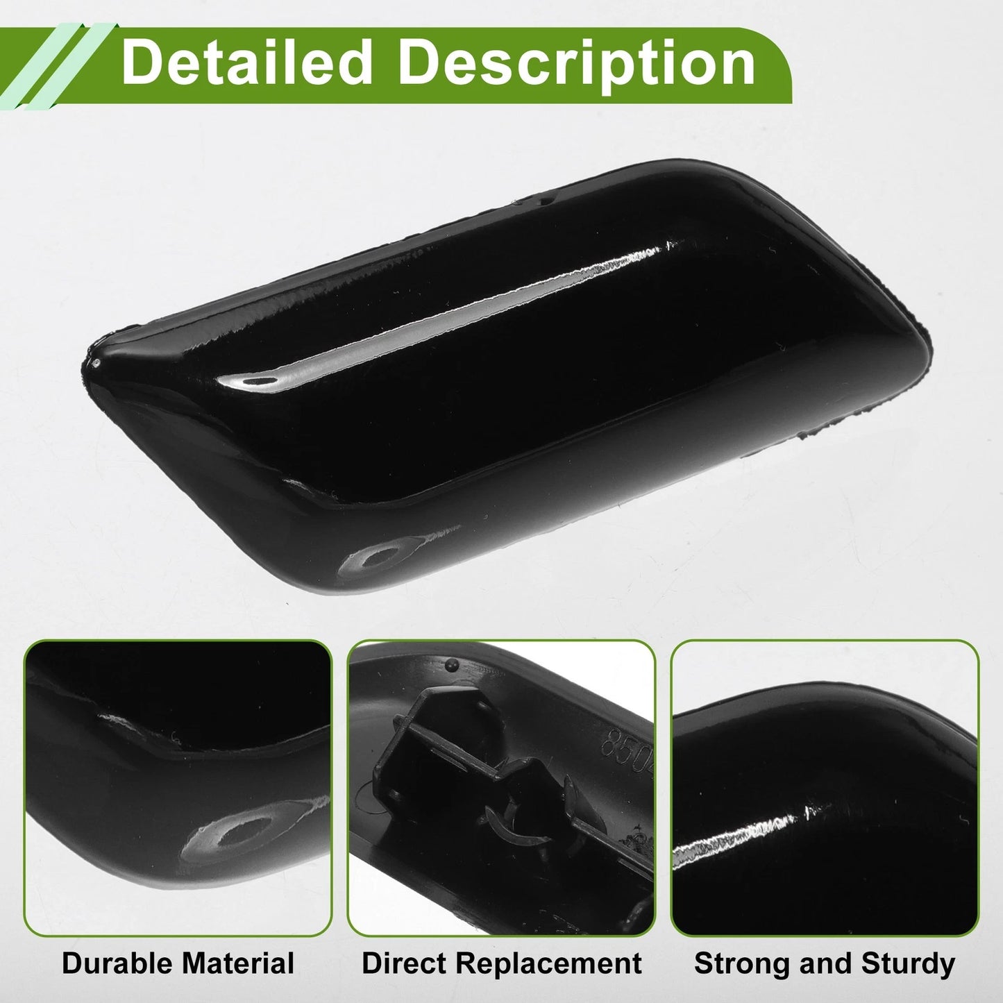 Front Right Washer Nozzle Cover for Toyota Camry (2011-2015) Black