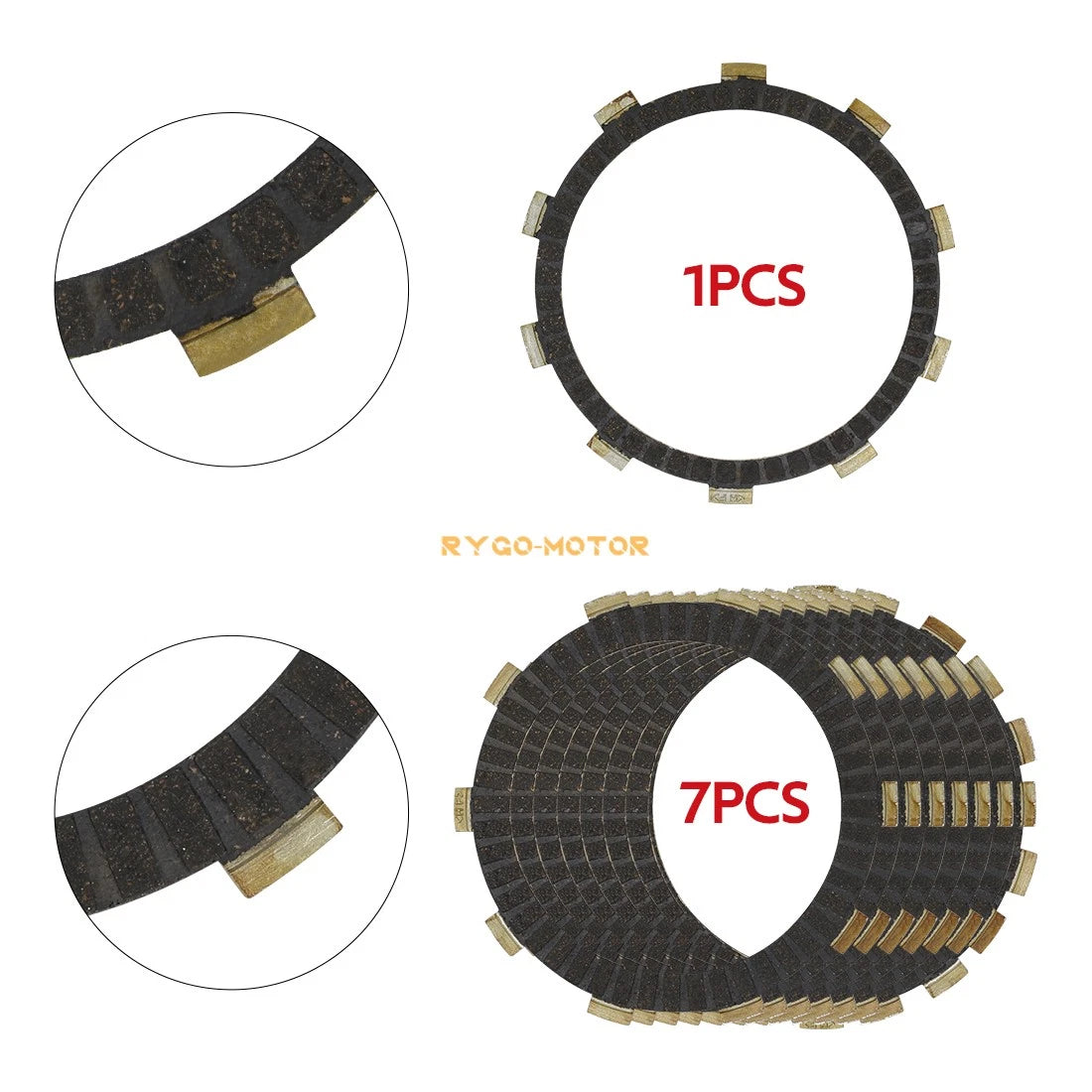 Clutch Friction Steel Plates Gasket for Honda VT750C Shadow ACE 750 (2001–2007)