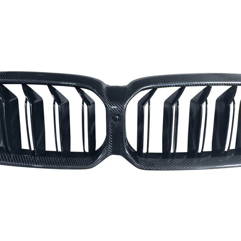 Real Carbon Replace Front Kidney Grille For 21-24 BMW 530i 540i G30 LCI
