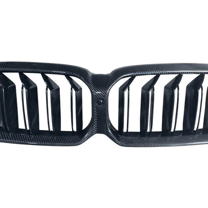 Real Carbon Replace Front Kidney Grille For 21-24 BMW 530i 540i G30 LCI