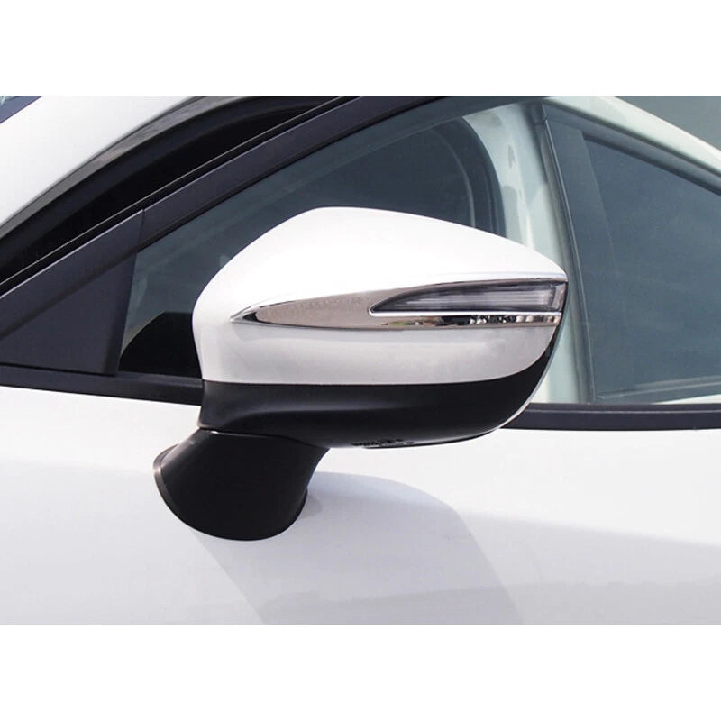 Pair Side Rear View Mirror Trim Strip Cover for Mazda CX-3 (2016-2021)