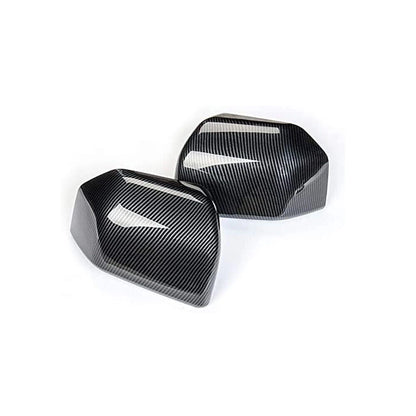 Carbon Black Rearview Mirror Cover Trim for Ford F150 (2015-2020)