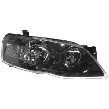 RH Black Headlight for Ford BF Fairmont Falcon Sedan Wagon Ute (2005 - 2011)