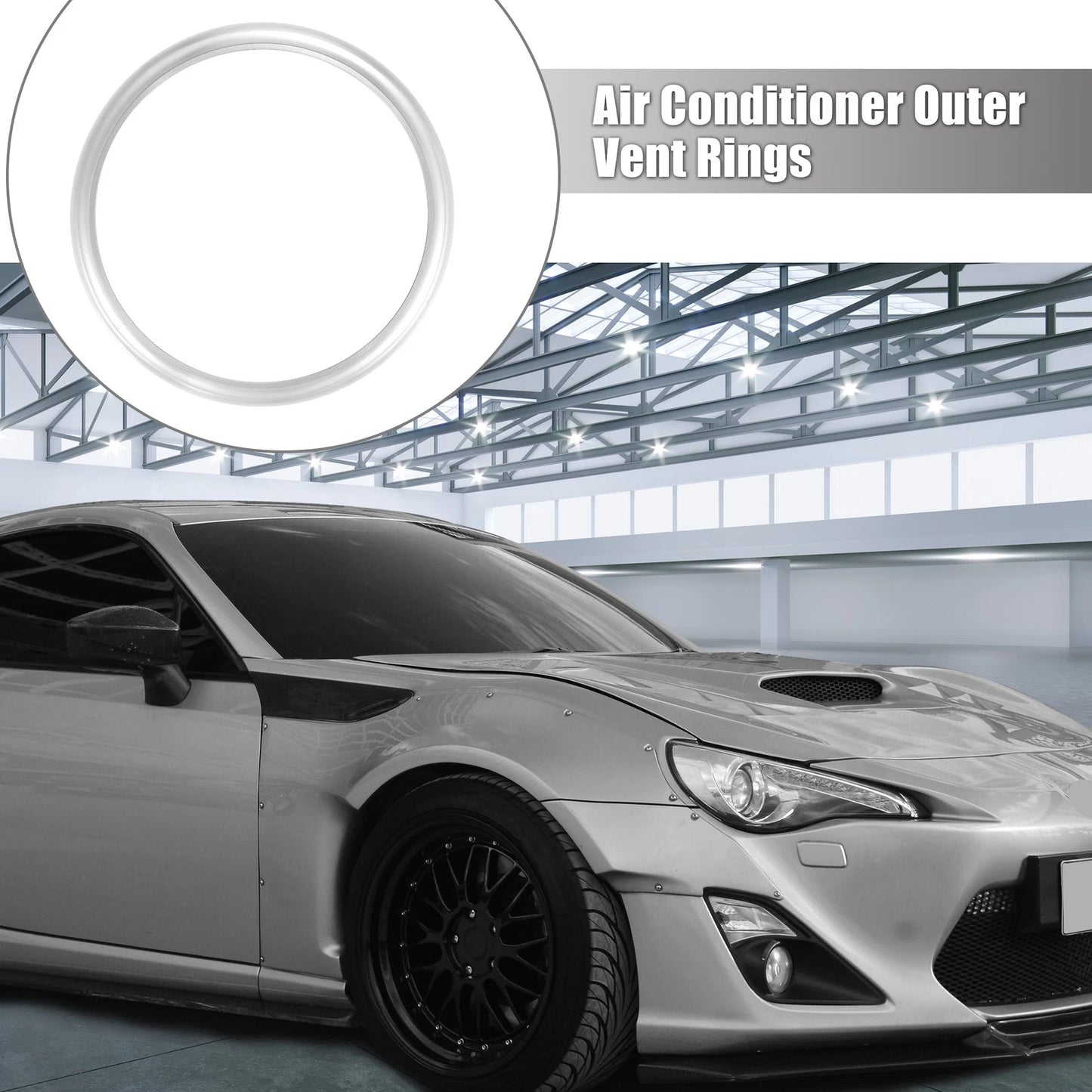 2 x Air Conditioning Outer Vent Ring Trim for Toyota Subaru