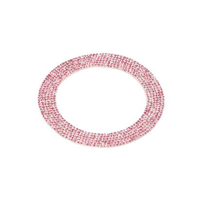 Pink Car Interior Steering Wheel Cap Trim Ring for Jeep Wrangler (2007-2023)