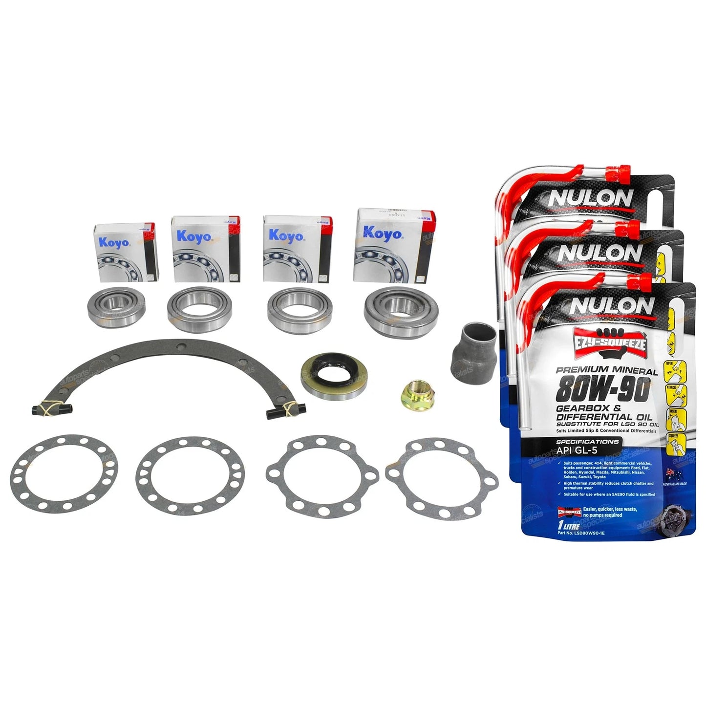 Rear Diff Rebuild + Oil for Toyota Landcruiser PZJ70 PZJ73 (1990–1993)