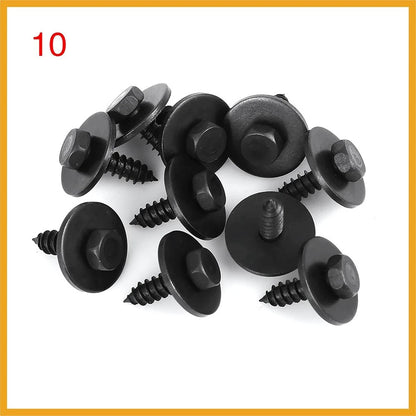 10 Pcs Wheel Arch Trim Hex Head Screws for BMW X5 X6 E46 E60 E90