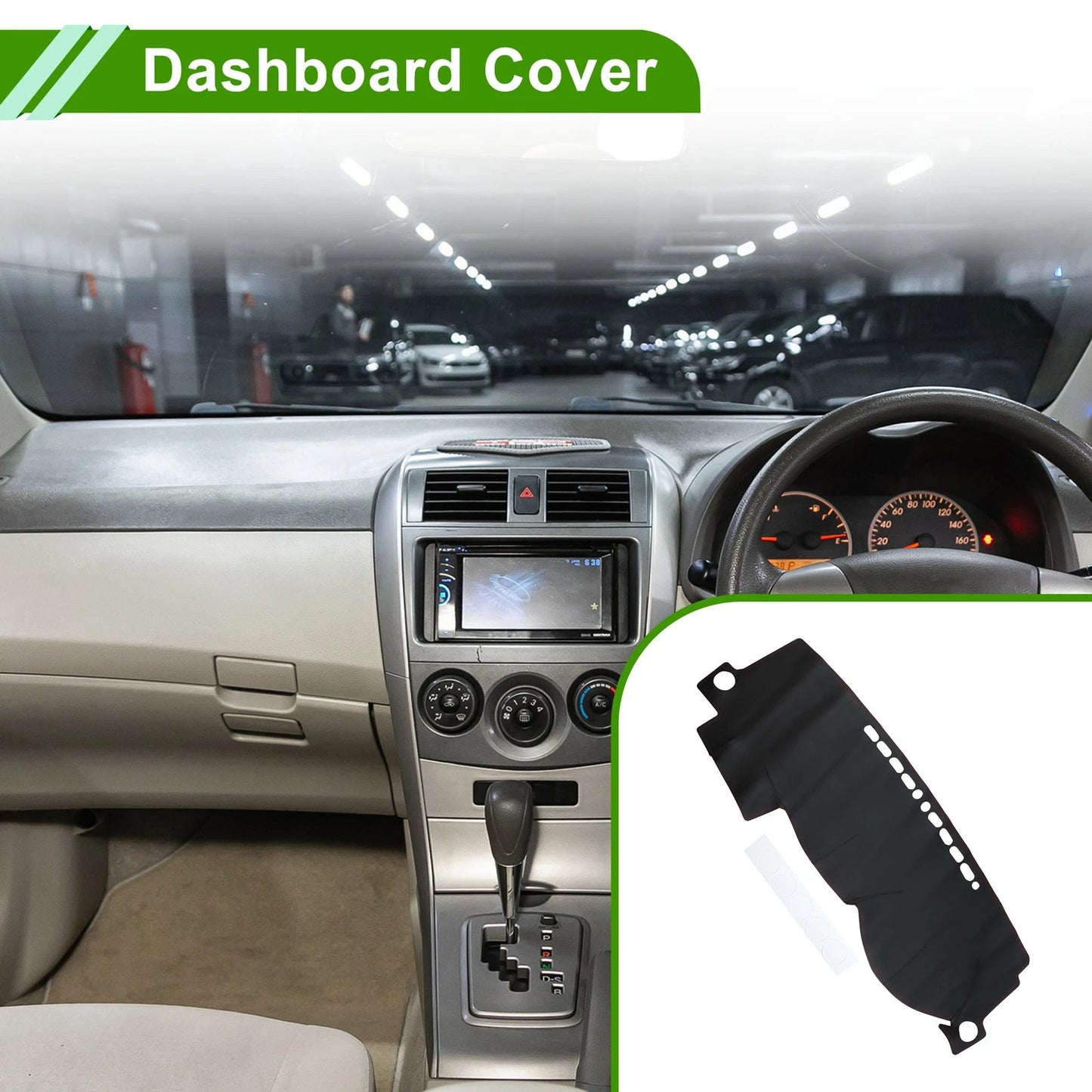 Dash Cover Mat Carpet for Toyota Corolla (2000–2007)