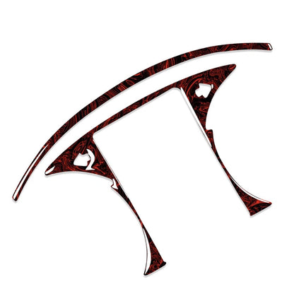 Fire Red Speedometer Panel Cover Trim for Benz C GLC Class (2015-2021)