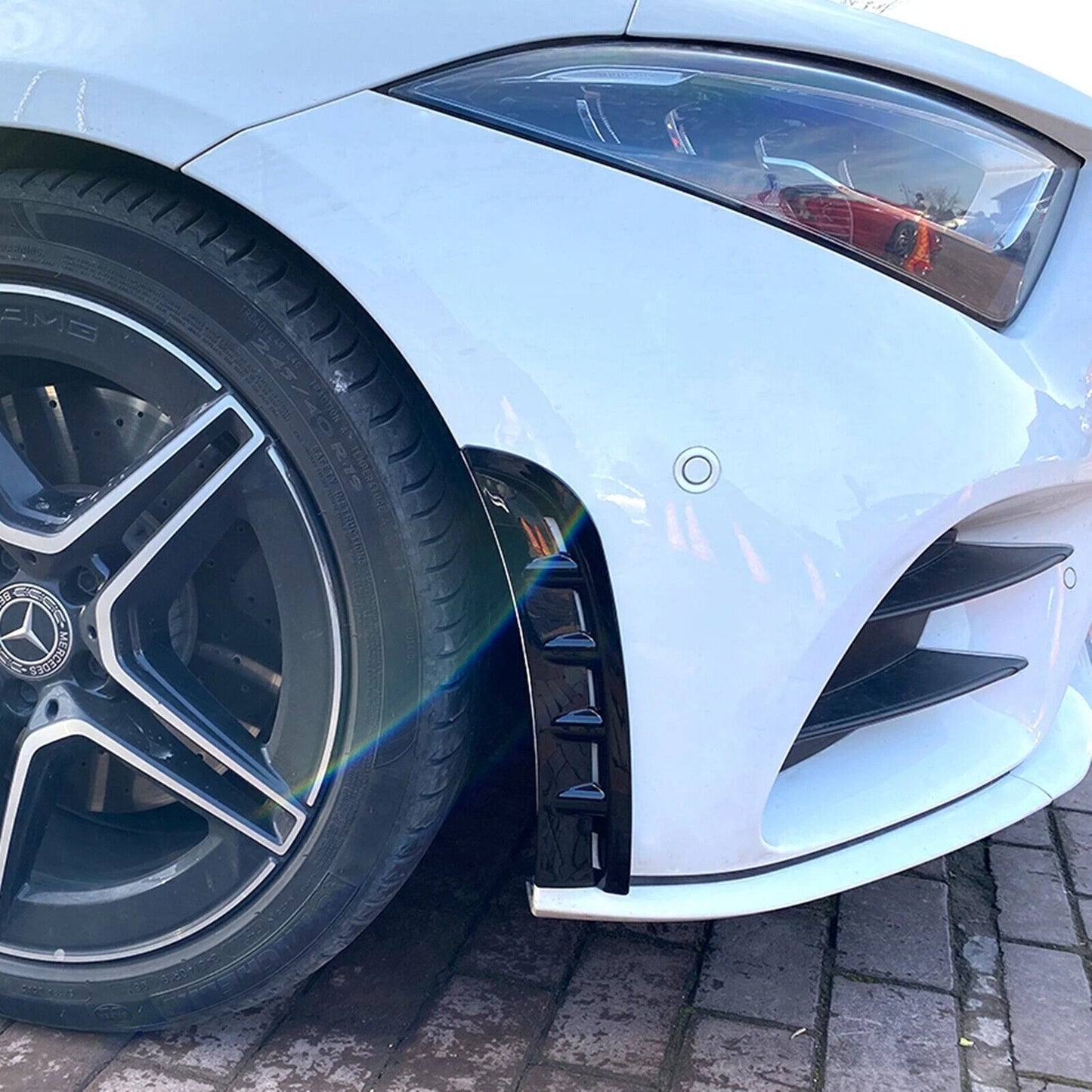 Gloss Black Front Air Vent Trim for Benz CLS260 C257 (2018-2022)