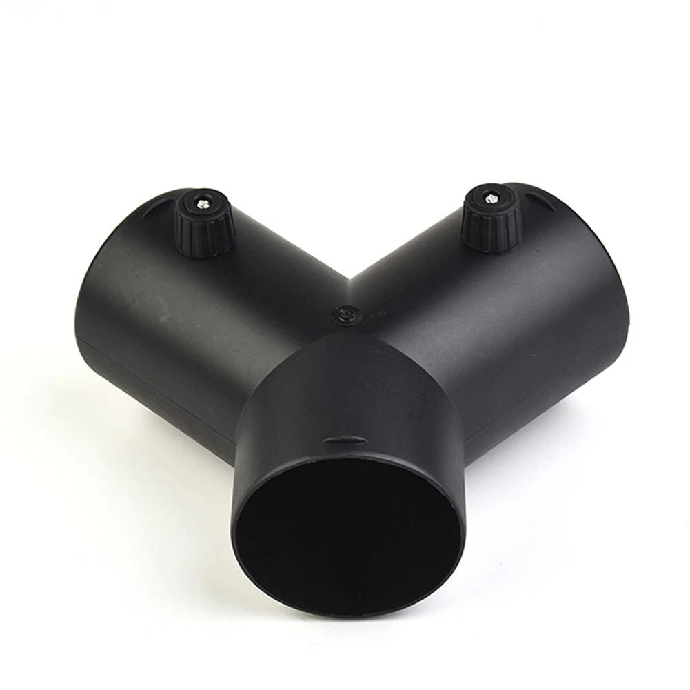 75mm Y Branch Duct Splitter Outlet Connector with Regulator Valve for Heater