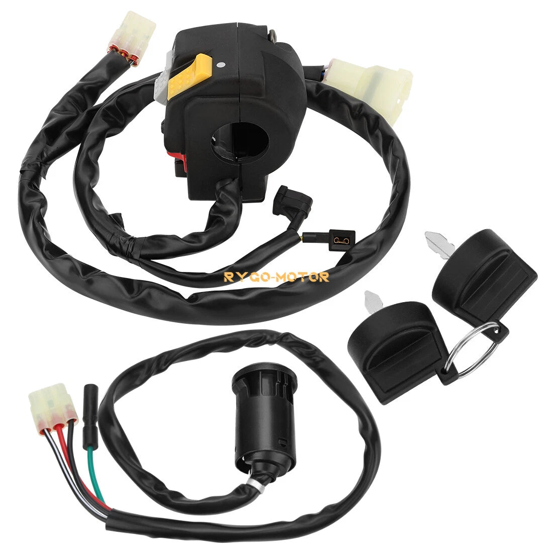 2x Handlebar & Key Switch for Honda TRX400EX 400EX Sportrax 2x4 (1999–2004)