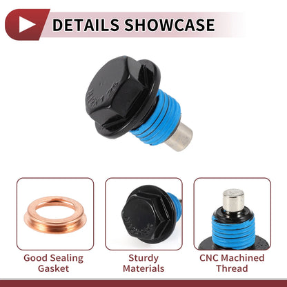 1 Set Oil Drain Plug for Nissan Infiniti Blue Black