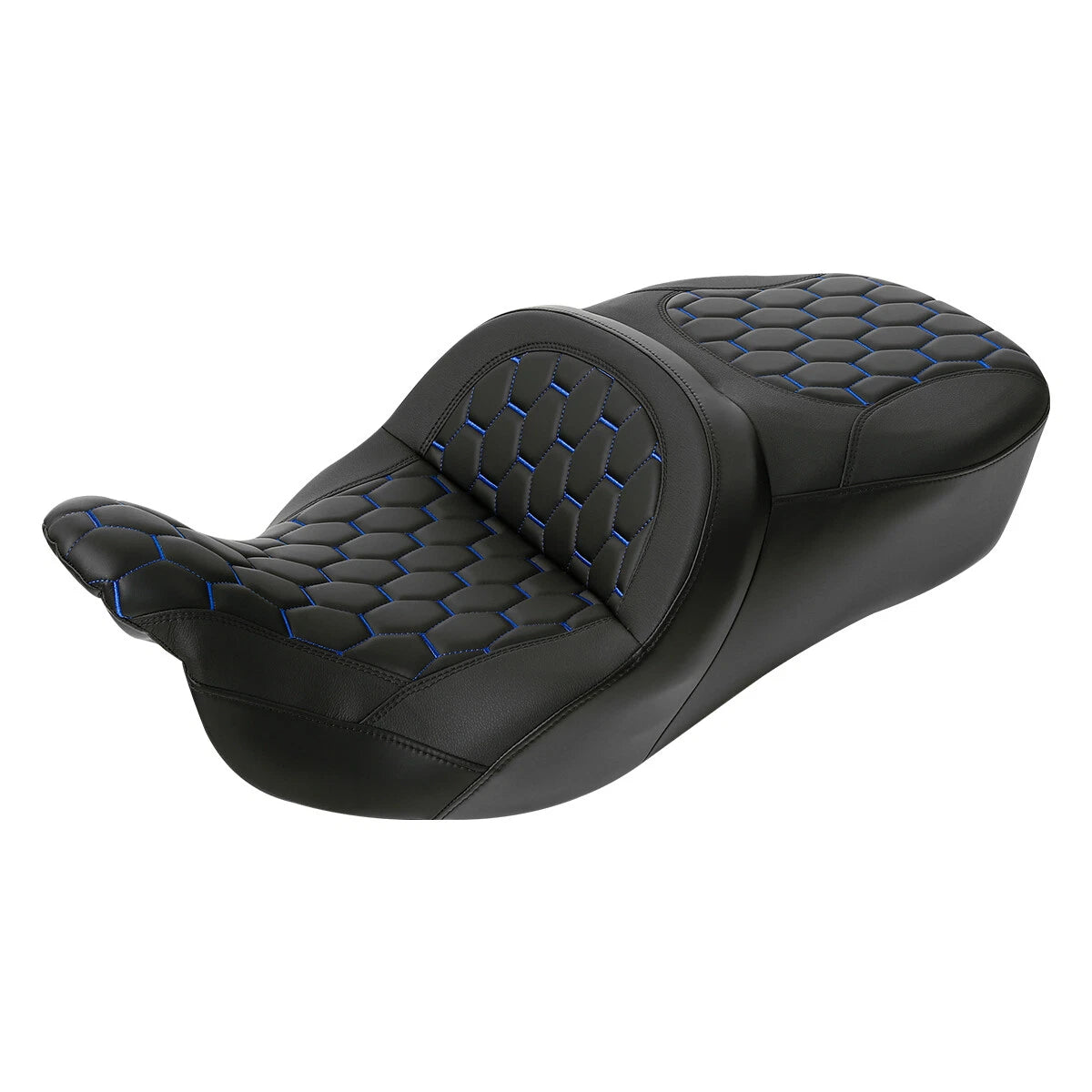 Black Rider Driver Passenger Seat for Harley Touring Street Glide (2009-2023)