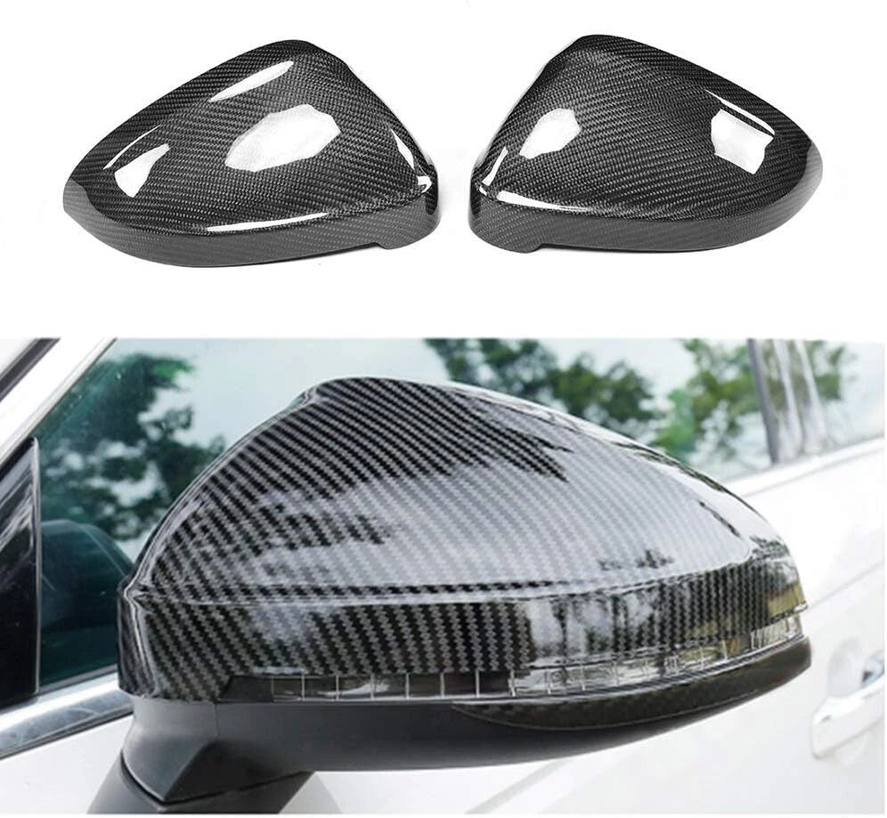 Carbon Style Mirror Cover Cap Pair for Audi A4 S4/A5 S5 RS5 (2017–2025)