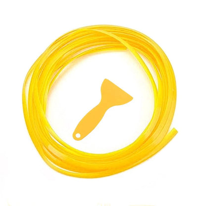 5M Yellow Car Interior Door Panel Gap Trim Strip for Universal Models
