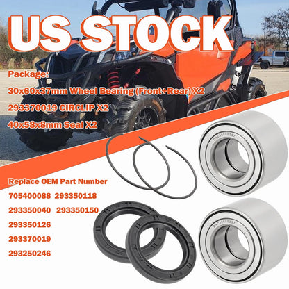 Wheel Bearings & Seals 2 x Can-Am Renegade/Commander/Maverick (2009–2021)