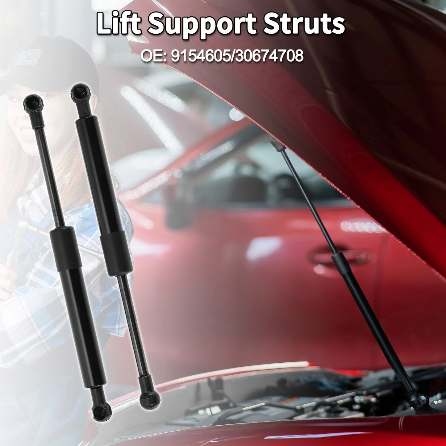 Hood Lift Supports Struts for Volvo S80 (1999-2006)
