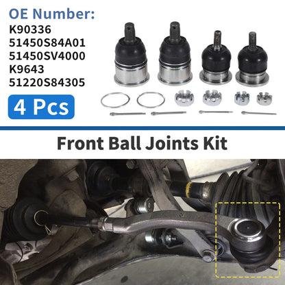 4 Pcs Ball Joints for Honda Accord (1998-2002)