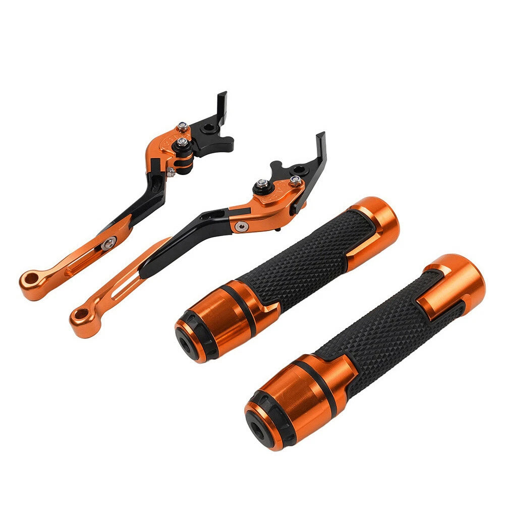 CNC Brake Clutch Levers & Handlebar Grips Set for Honda CBR600RR CBR954RR