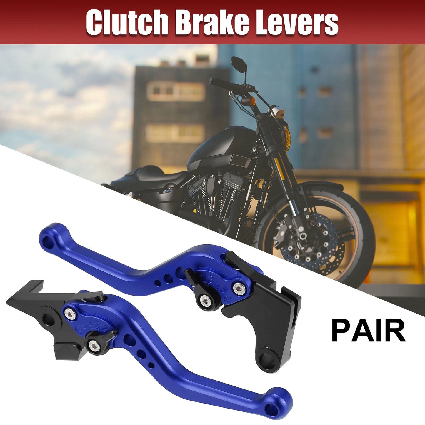 2 x Brake Clutch Levers CNC for Yamaha FZ6 Fazer (2004–2010)