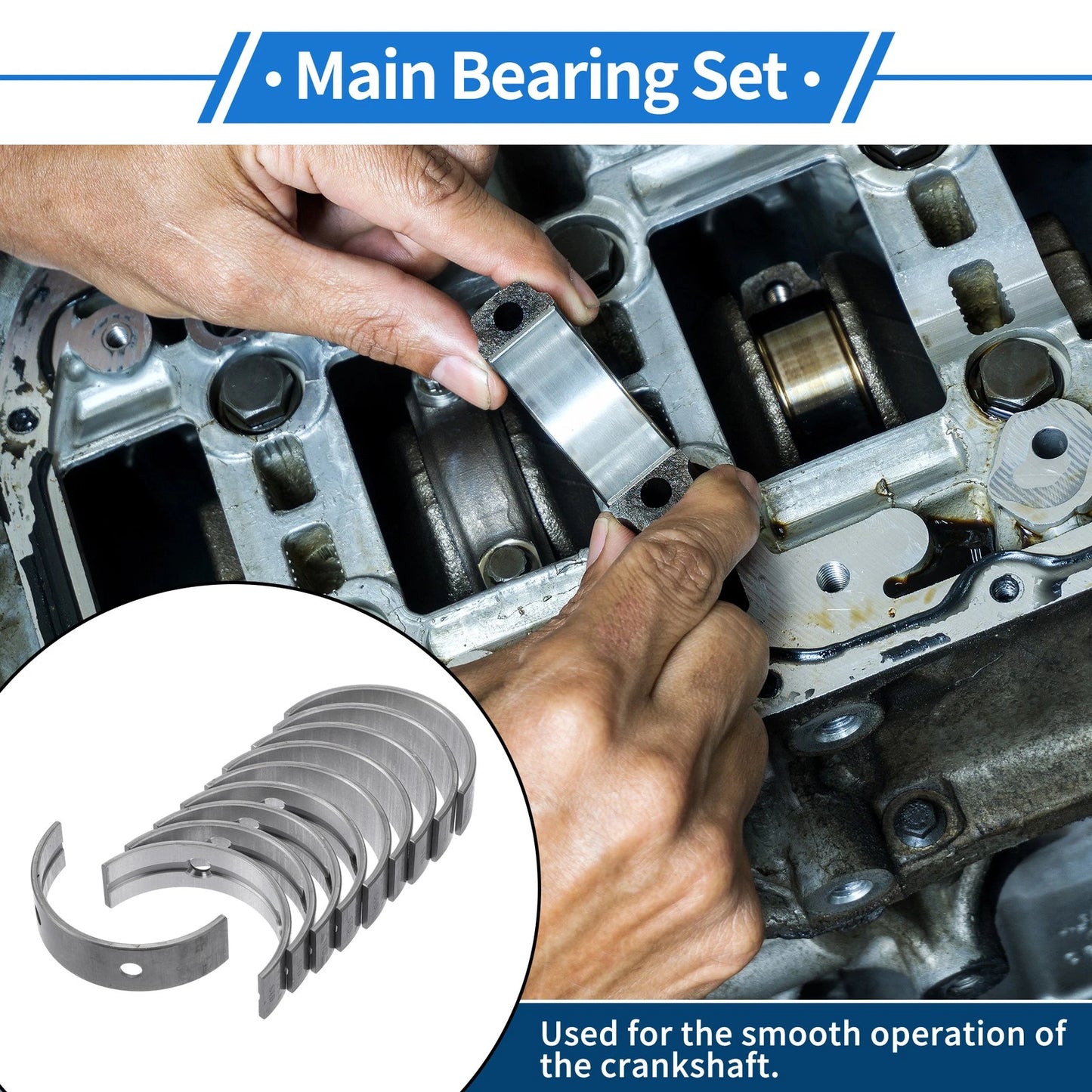 Main Bearing Set for Toyota Vitz (2002–2012)