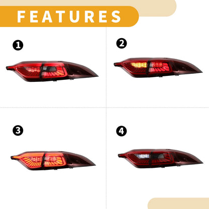 OLED Brake Tail Lights for Toyota Corolla (2020-2023) Red