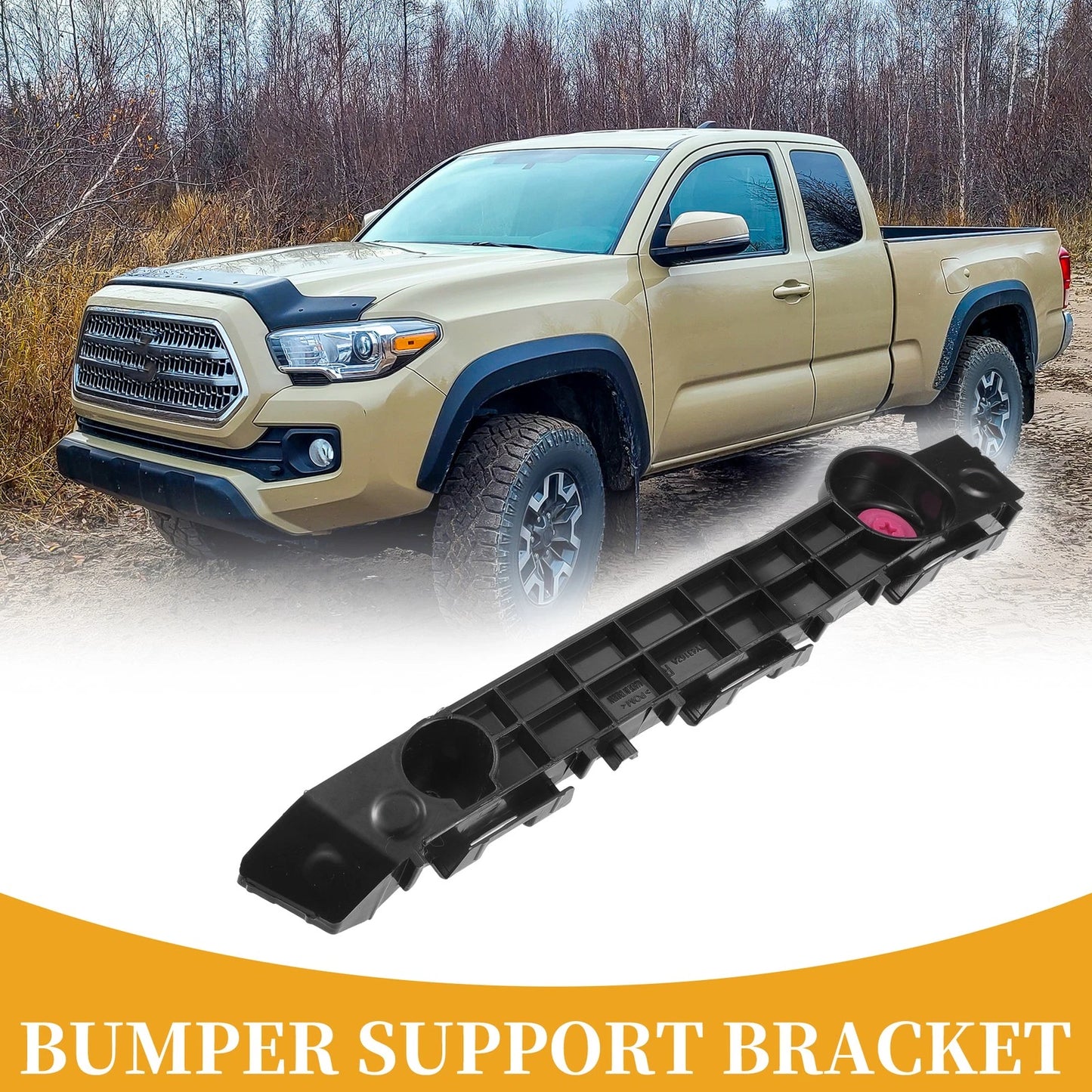 RH Side Front Bumper Support Bracket 1 Pc for Toyota Tacoma (2016–2023)