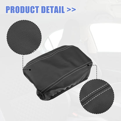 Center Console Armrest Cover for Hyundai Tucson (2016-2021) Black Gray Stitching