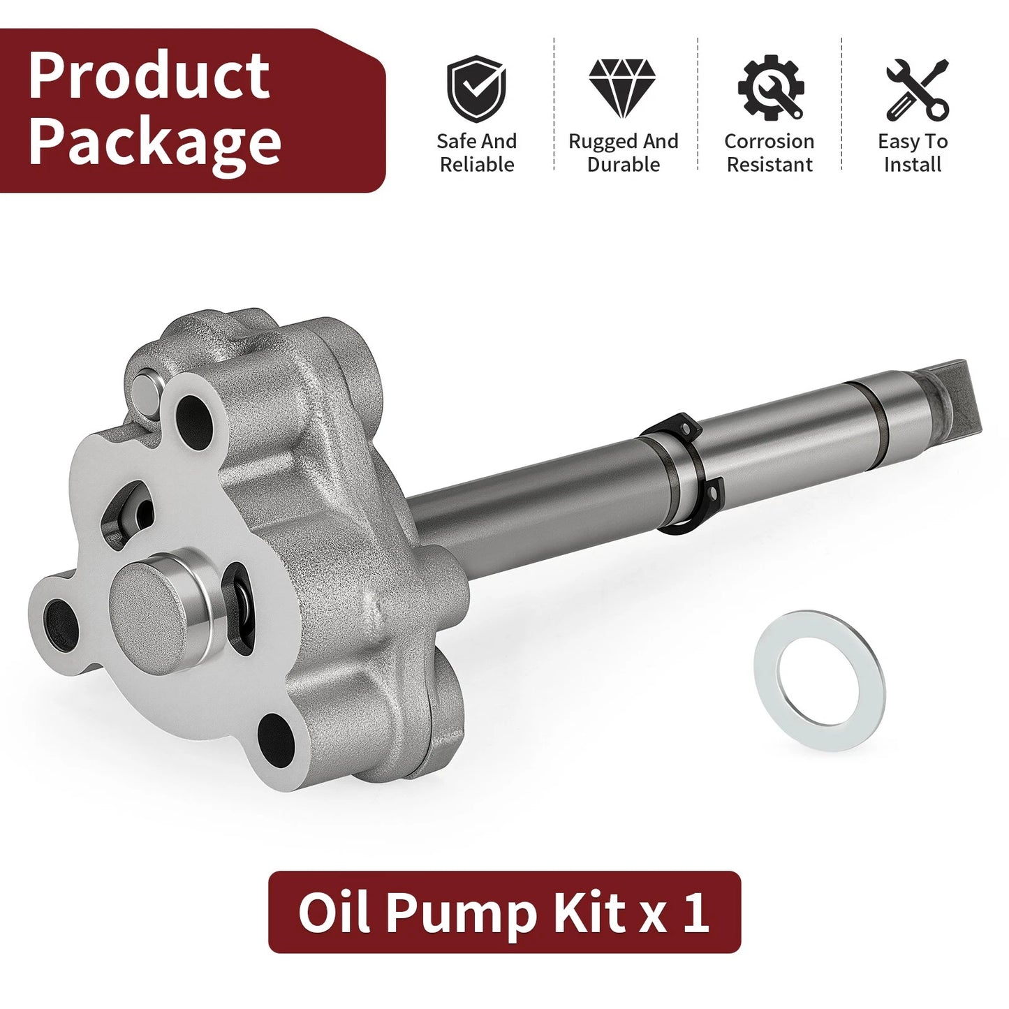 Oil Pump Kit Yamaha Kodiak Grizzly Rhino Wolverine for YFM400 YFM450 (1999–2015)