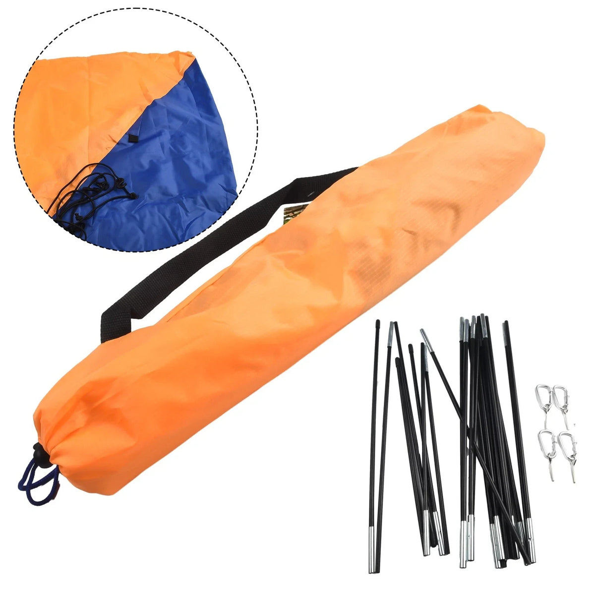 Lightweight Waterproof Shelter with Shade Cloth for 2 Person Inflatable Boat