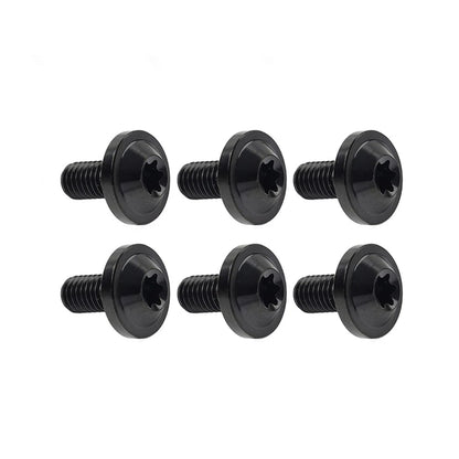 6 x Titanium Alloy Bolts M6x10mm for Motorcycle - Truss Torx Head Screws