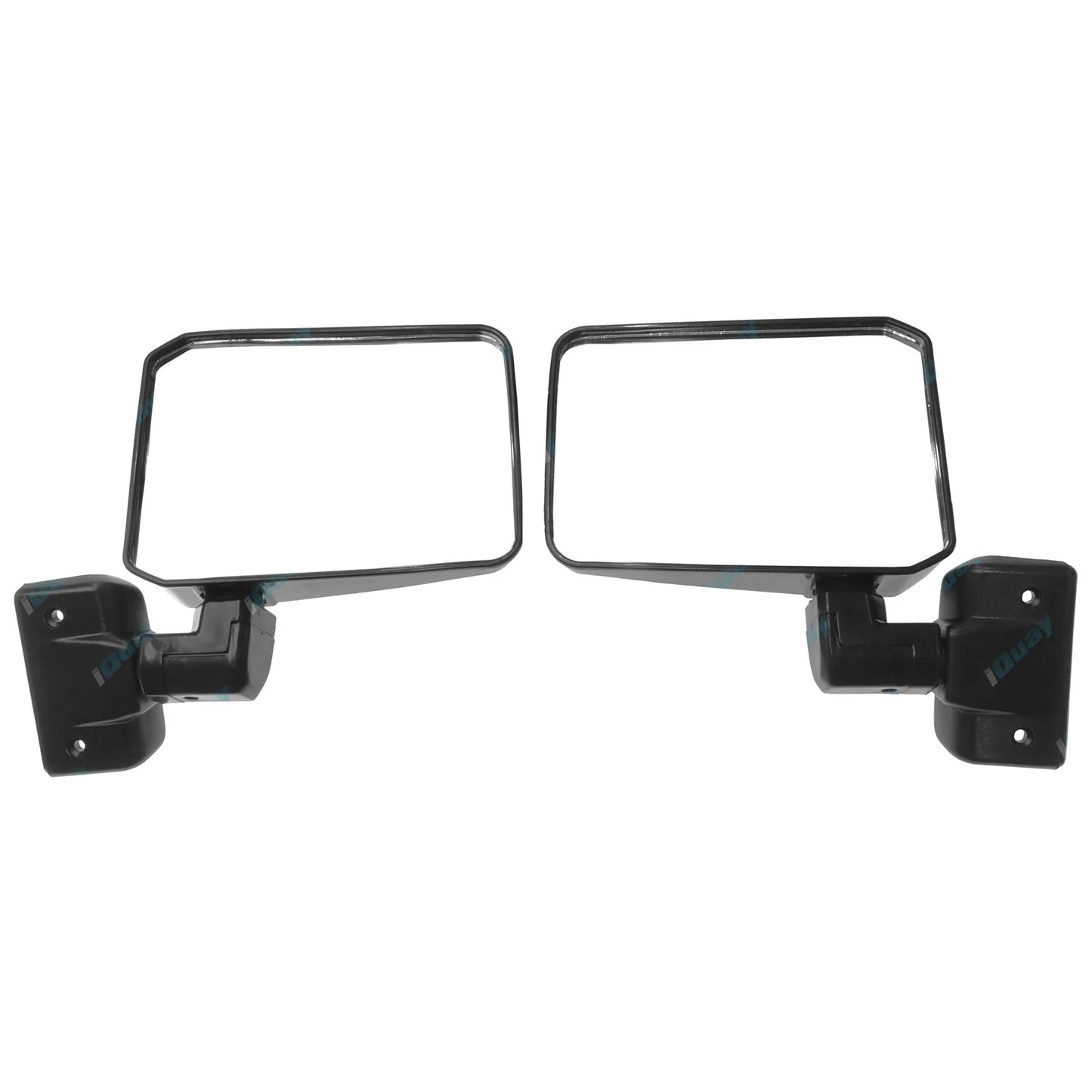 Black Door Mirrors Pair for Toyota Landcruiser (1984-Onward)