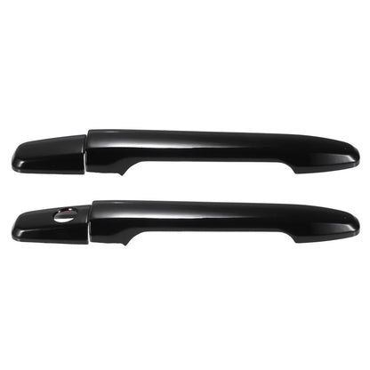 4 x Black Exterior Door Handle Covers for Mitsubishi