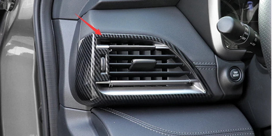 Front Side Air Vent Cover Trim for Subaru Outback 2 x ABS Carbon Fiber (2021-2022)