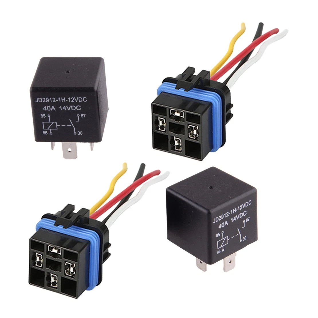 40A Power Trim Tilt Starter Relay with Plug Socket for Car Boat Outboard