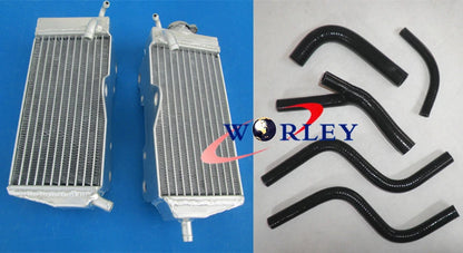 Aluminum Radiator + Silicone Hose for Honda CR125 CR125R (1987-1988)