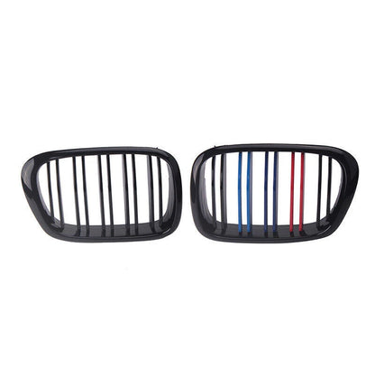 Glossy Black Front Bumper Kidney Grille for 97-03 BMW E39 525i 528i 530i M5