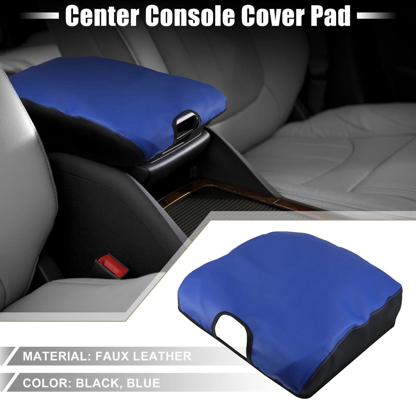 Center Console Armrest Cover for Dodge Ram 1500 2500 3500 Black Blue