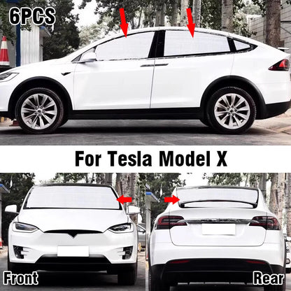 Sunshade / 6x / Front Side Rear Window Windshield for Tesla Model X (2015–2024)