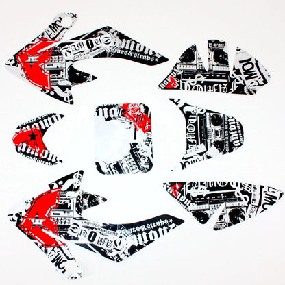Decals Graphics Sticker Kit for CRF50 Style Fairing Dirt Bike